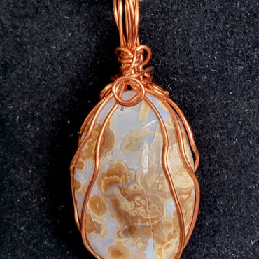 Copper Wrapped Wyoming Agate